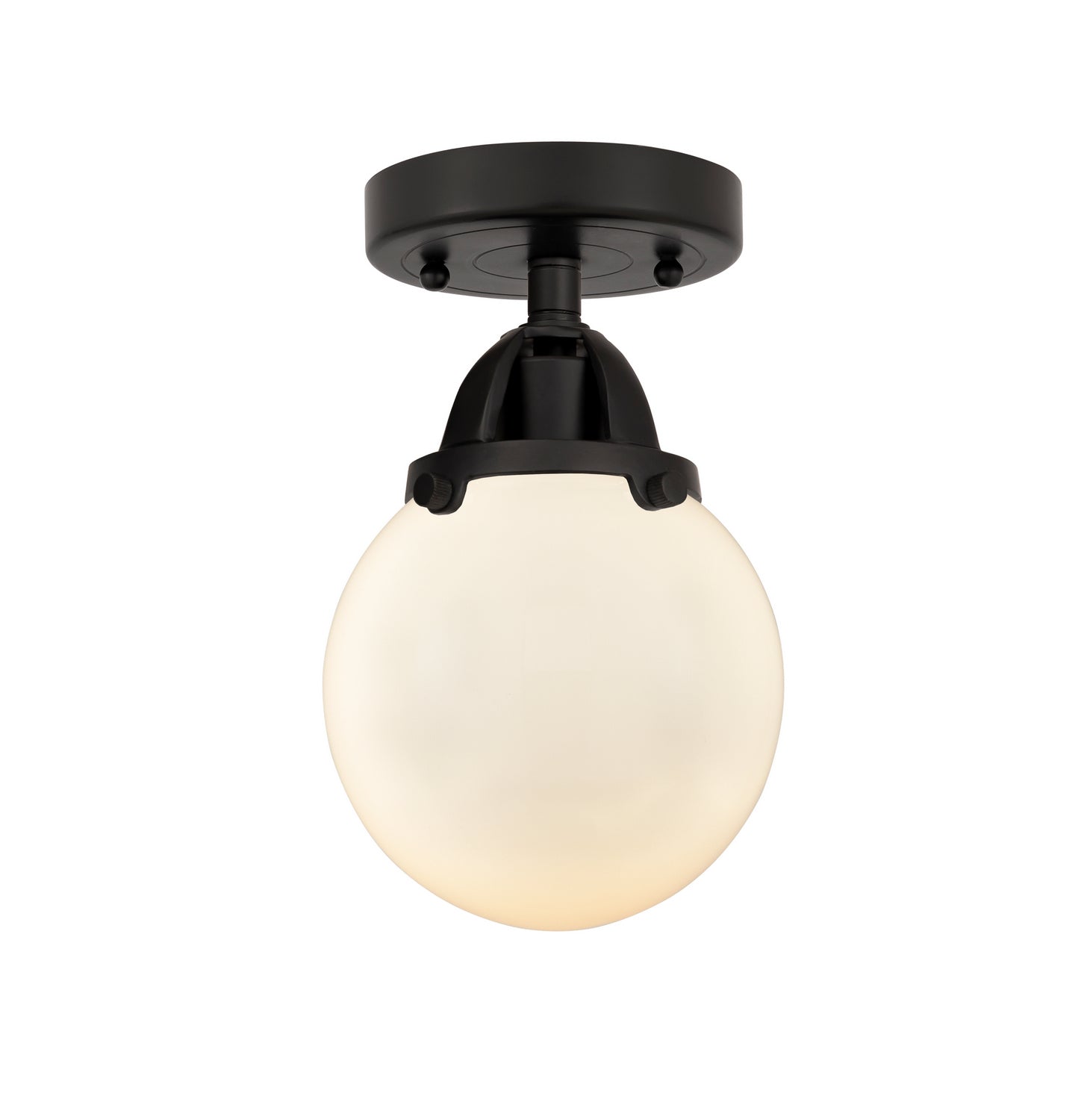 Innovations - 288-1C-BK-G201-6 - One Light Semi-Flush Mount - Nouveau 2 - Matte Black