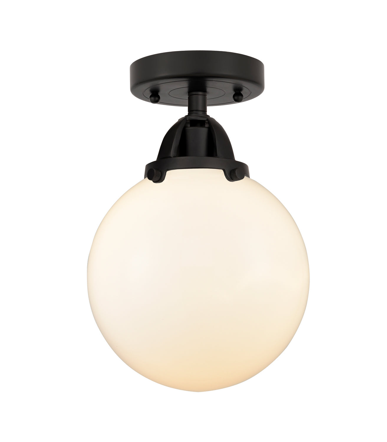 Innovations - 288-1C-BK-G201-8 - One Light Semi-Flush Mount - Nouveau 2 - Matte Black