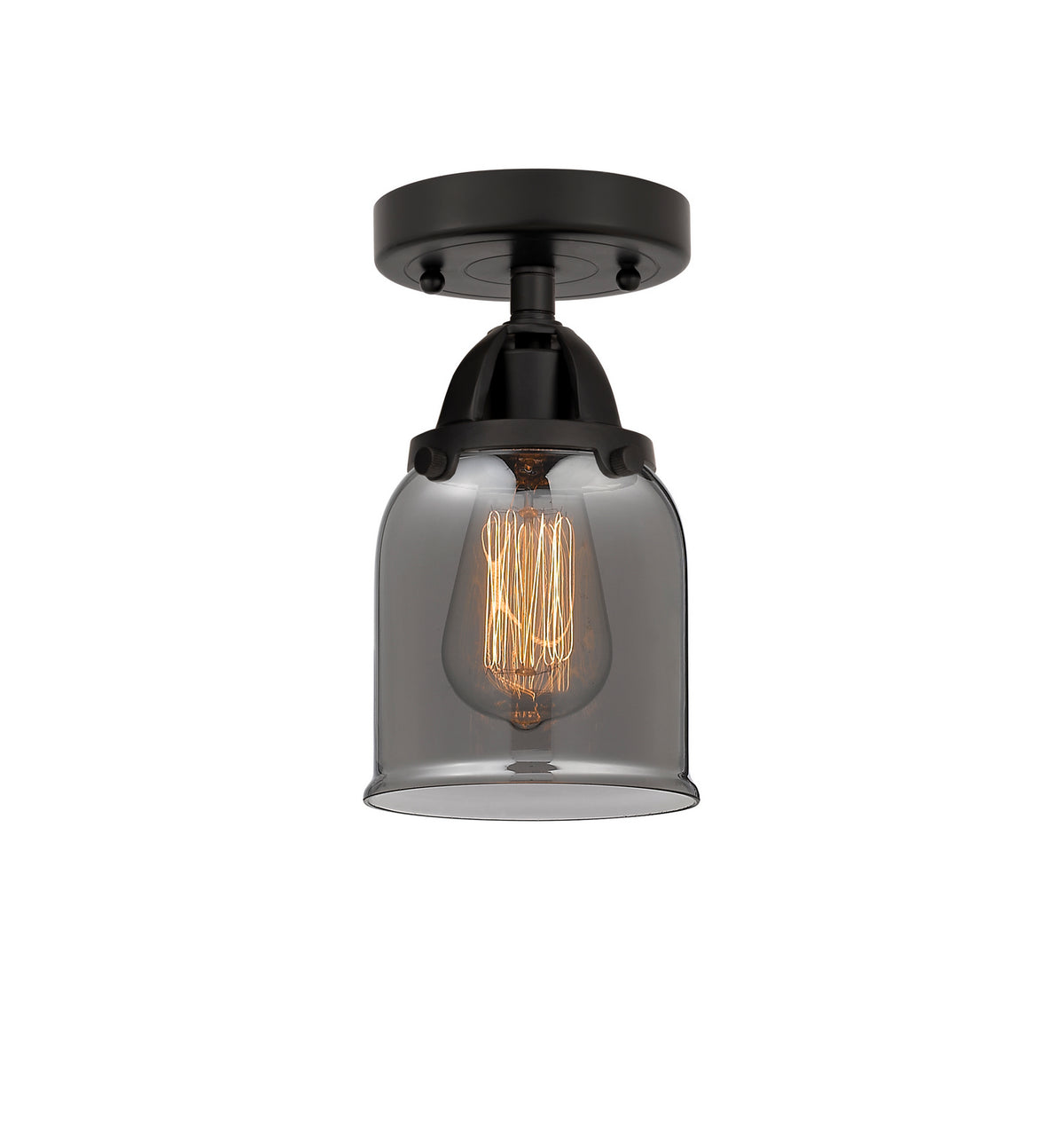 Innovations - 288-1C-BK-G53 - One Light Semi-Flush Mount - Nouveau 2 - Matte Black