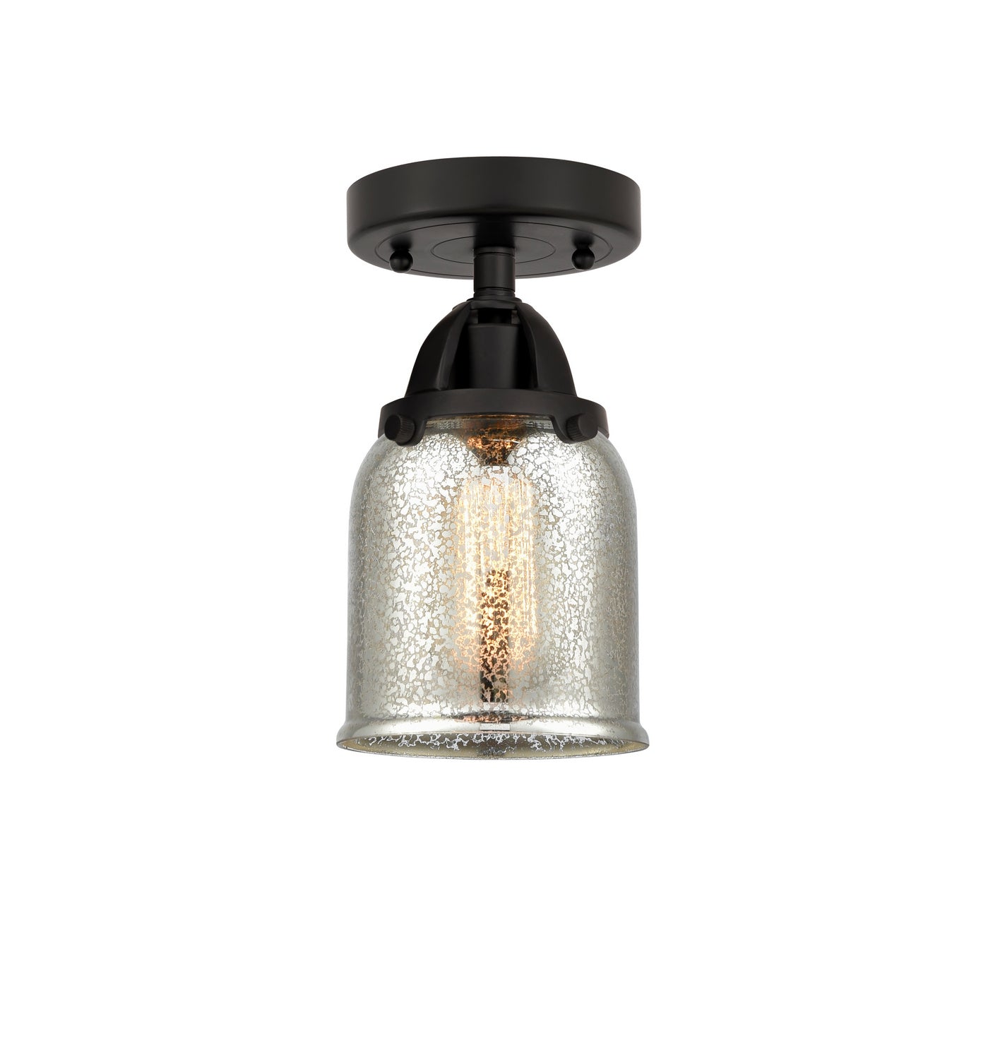 Innovations - 288-1C-BK-G58 - One Light Semi-Flush Mount - Nouveau 2 - Matte Black