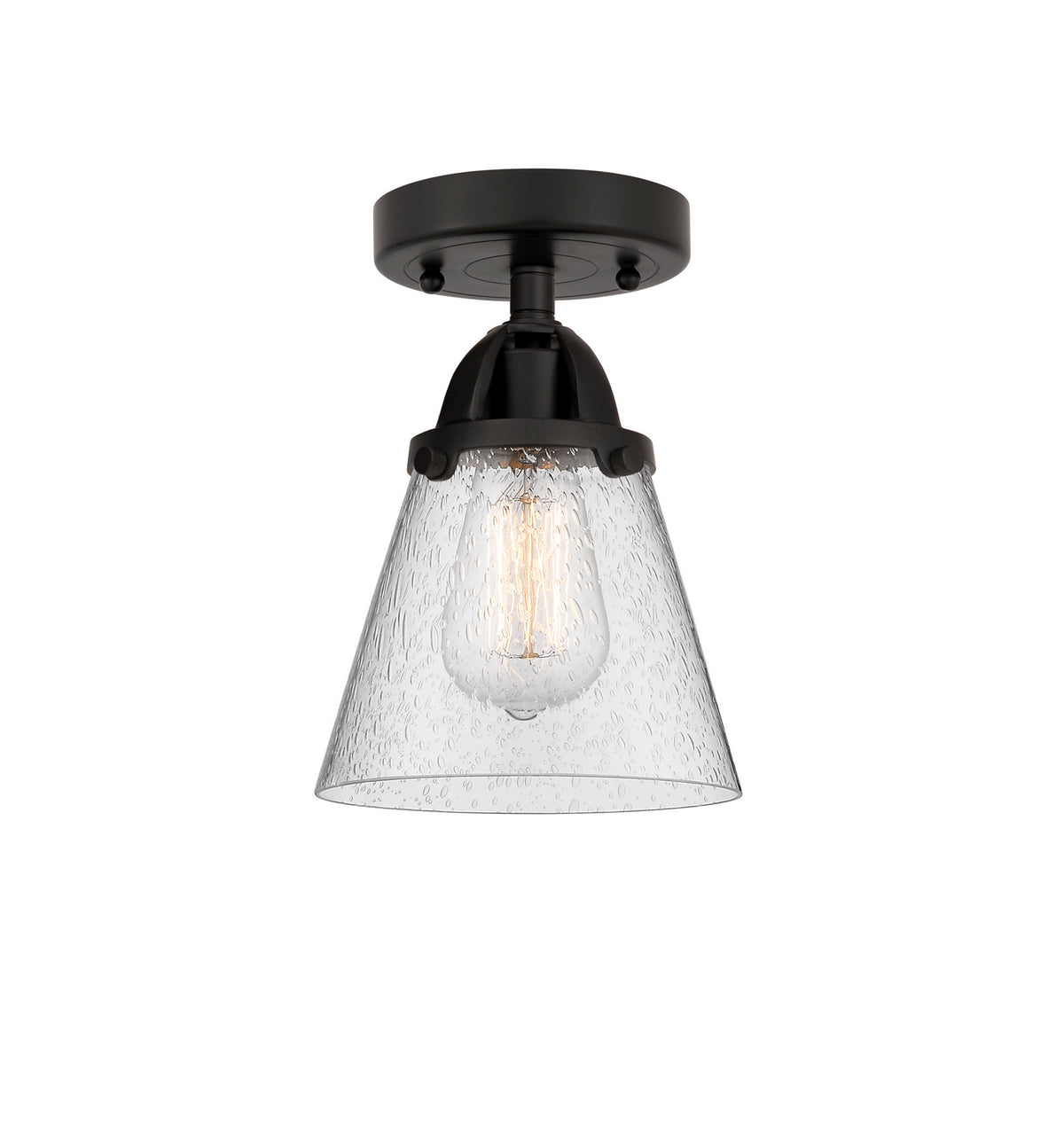 Innovations - 288-1C-BK-G64 - One Light Semi-Flush Mount - Nouveau 2 - Matte Black