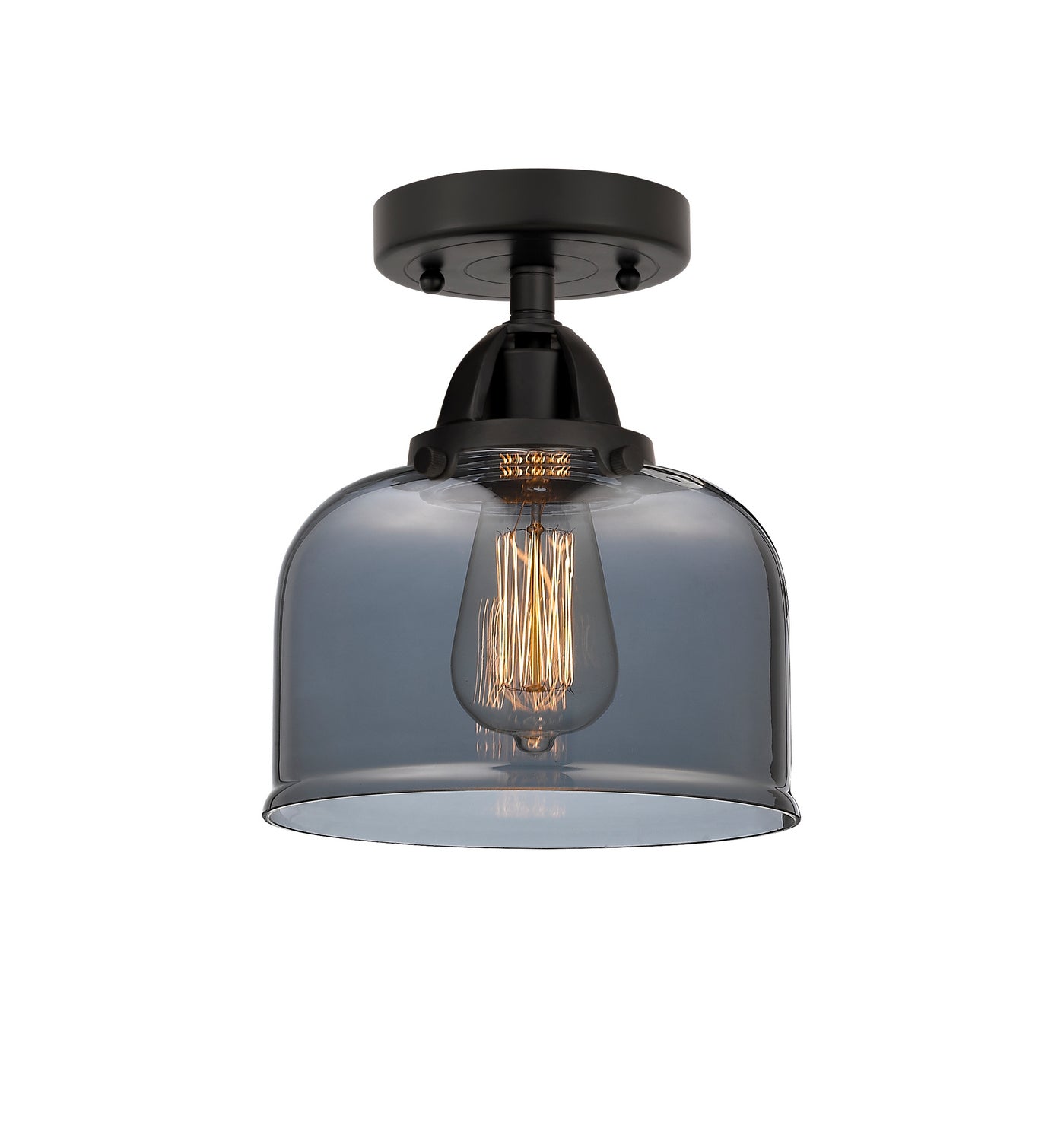 Innovations - 288-1C-BK-G73 - One Light Semi-Flush Mount - Nouveau 2 - Matte Black