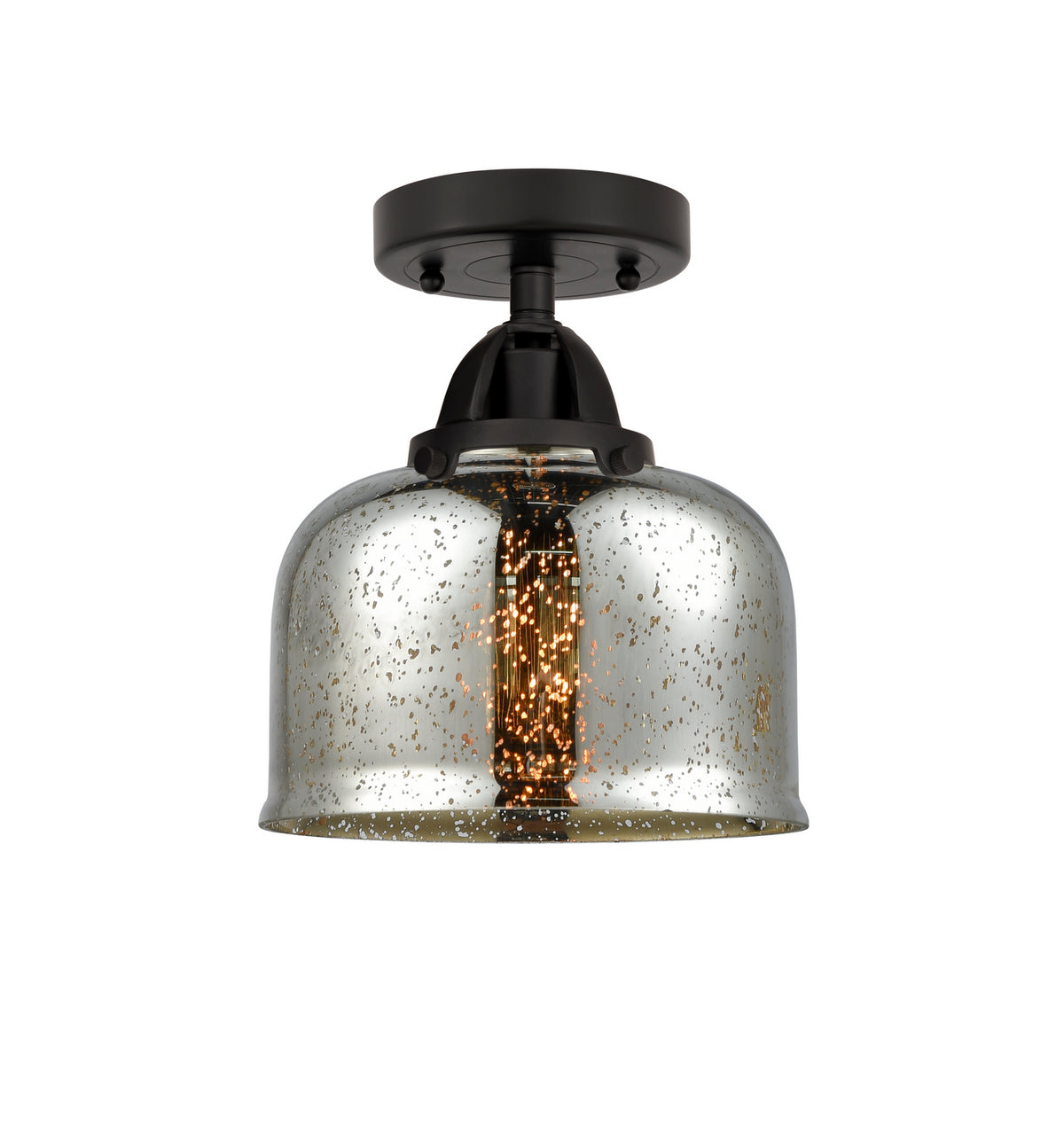 Innovations - 288-1C-BK-G78 - One Light Semi-Flush Mount - Nouveau 2 - Matte Black