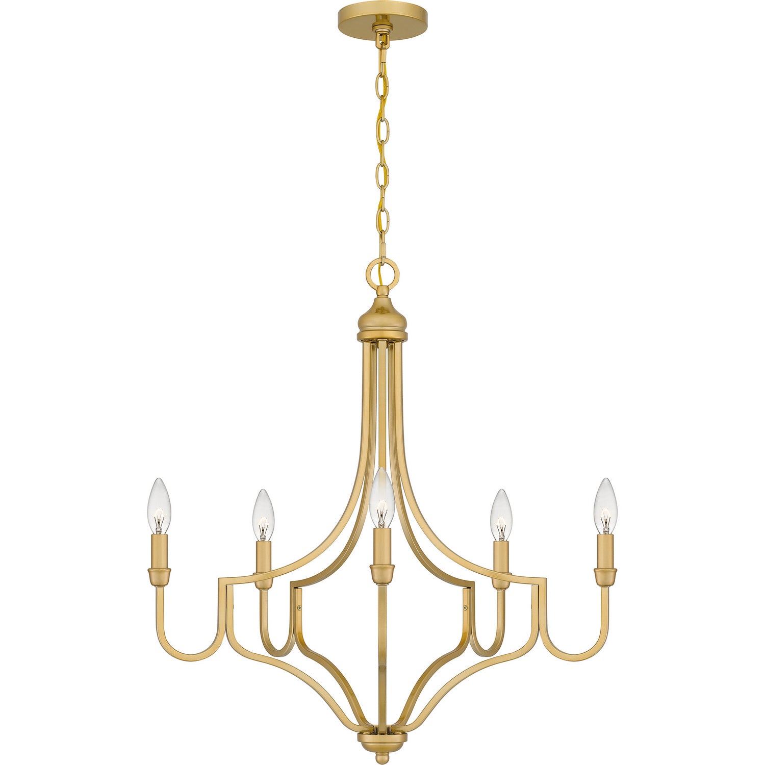Quoizel - MAB5026LG - Five Light Chandelier - Mabel - Light Gold