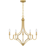Quoizel - MAB5026LG - Five Light Chandelier - Mabel - Light Gold
