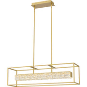 Quoizel - PCDZ136SGD - LED Linear Chandelier - Dazzle - Soft Gold