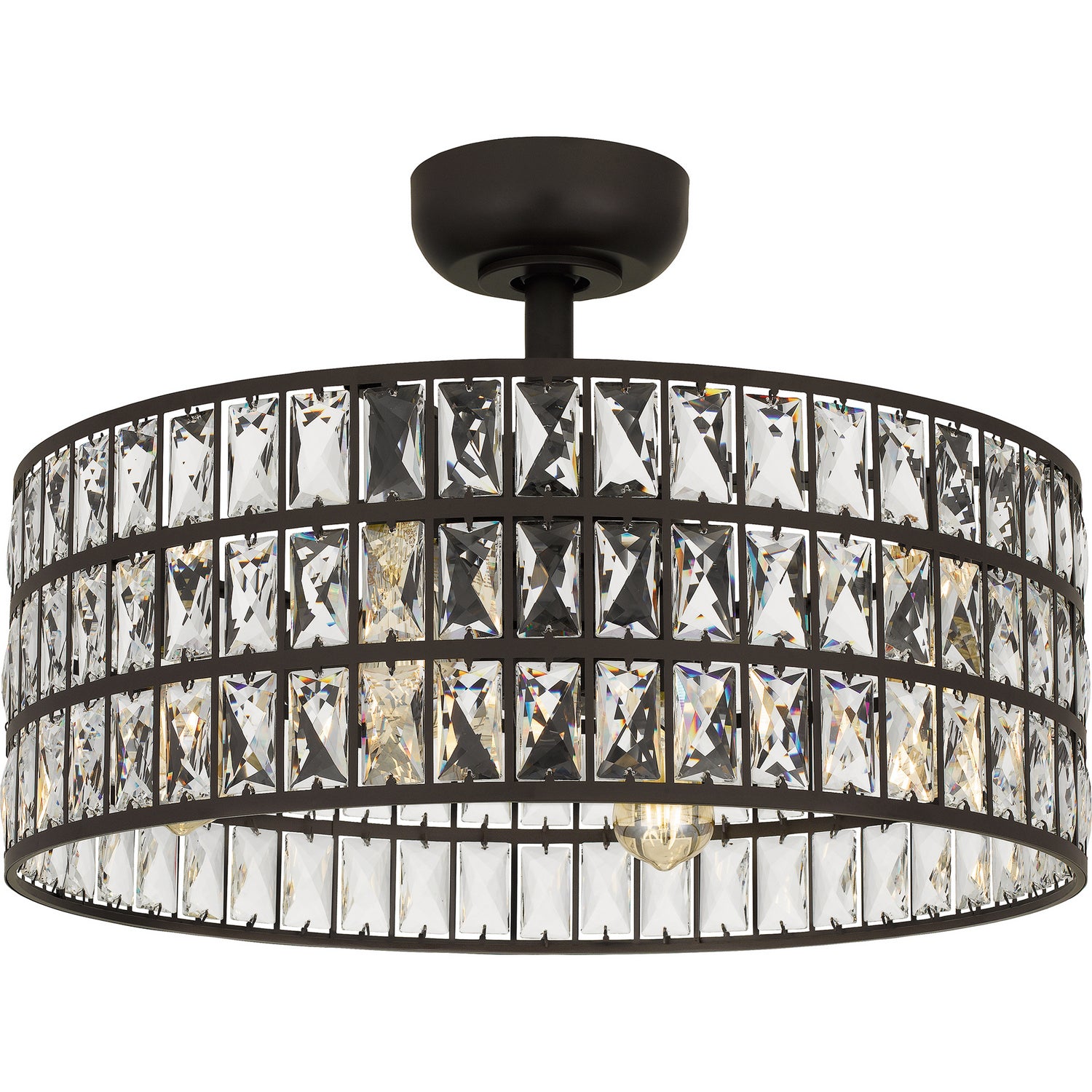 Quoizel - QFA4046WT - Four Light Fandelier - Quoizel Fandelier - Western Bronze
