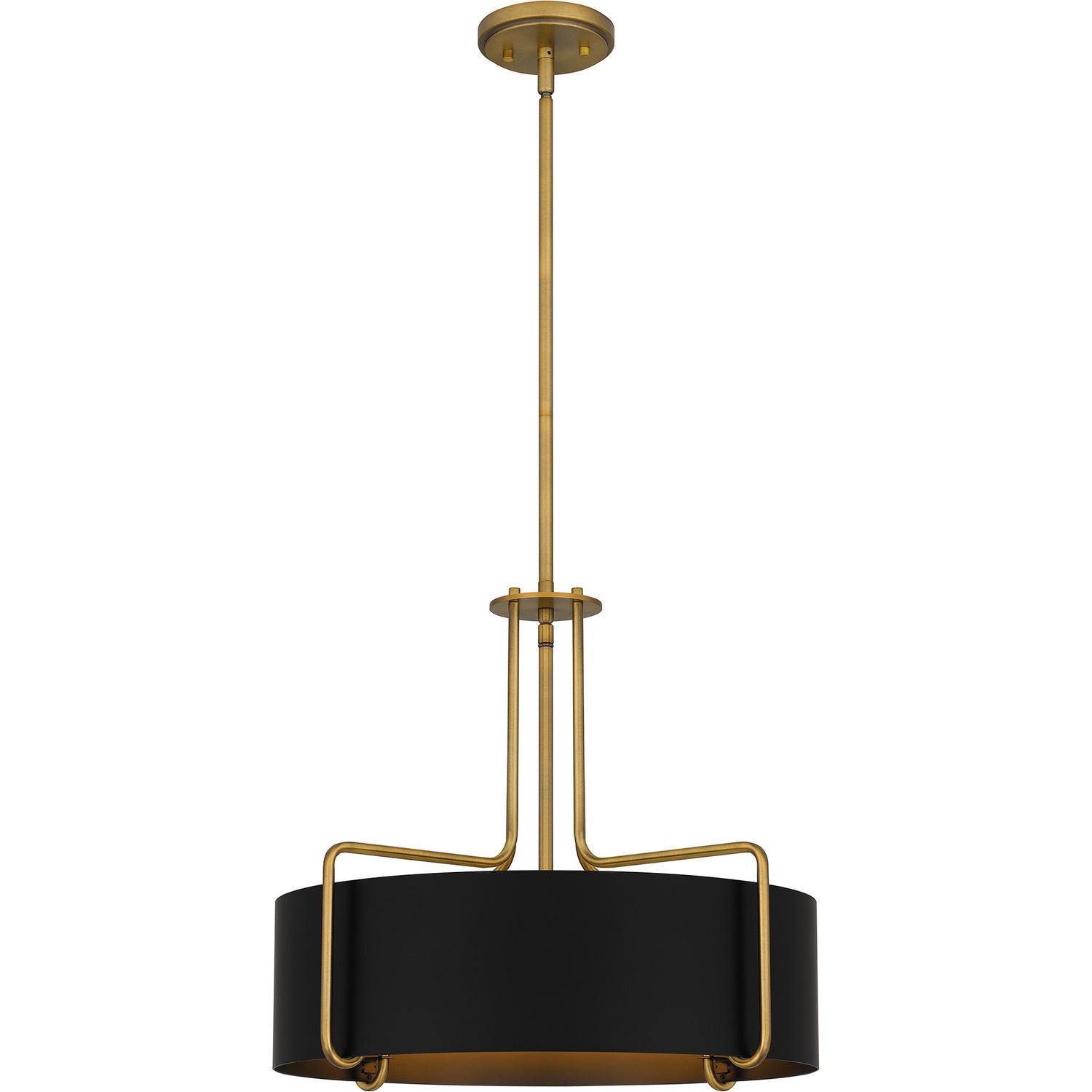 Quoizel - QP5596AB - Four Light Pendant - Quoizel Pendant - Aged Brass