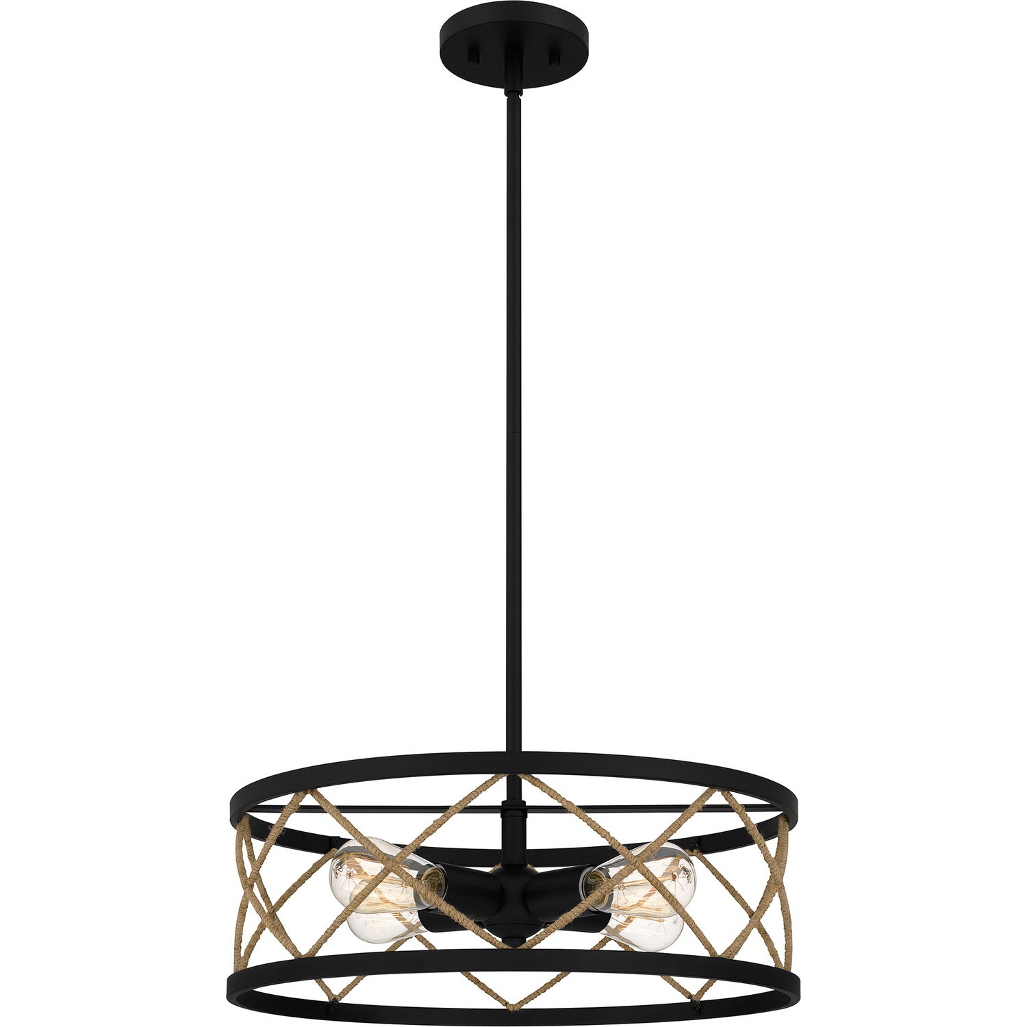 Quoizel - QP5632MBK - Four Light Pendant - Quoizel Pendant - Matte Black