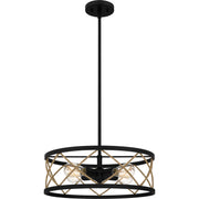 Quoizel - QP5632MBK - Four Light Pendant - Quoizel Pendant - Matte Black
