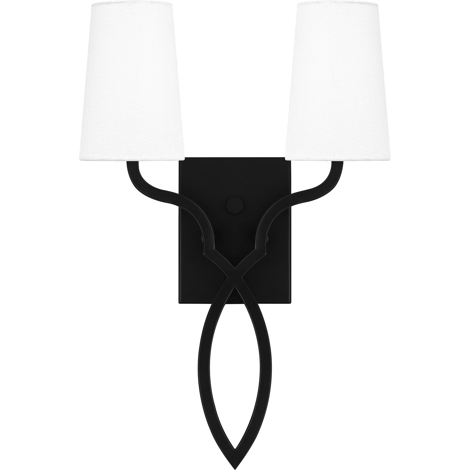 Quoizel - QW16130MBK - Two Light Wall Sconce - Quoizel Wood - Matte Black