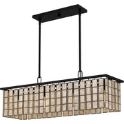Quoizel - SGLM434MBK - Four Light Island Chandelier - Seigler - Matte Black