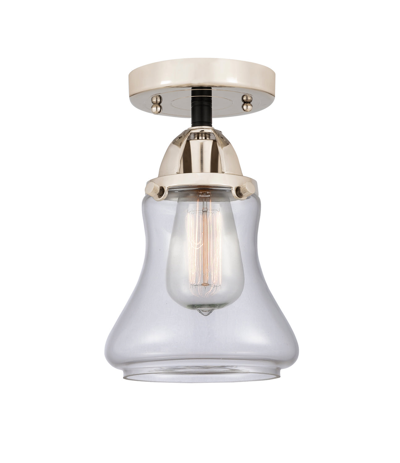 Innovations - 288-1C-BPN-G192 - One Light Semi-Flush Mount - Nouveau 2 - Black Polished Nickel