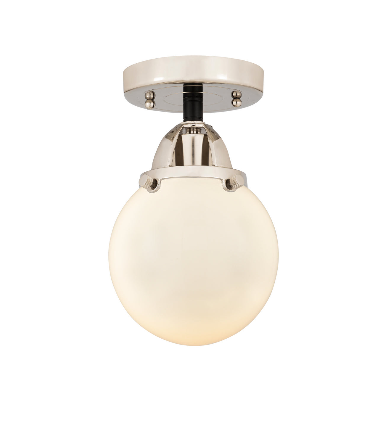 Innovations - 288-1C-BPN-G201-6 - One Light Semi-Flush Mount - Nouveau 2 - Black Polished Nickel