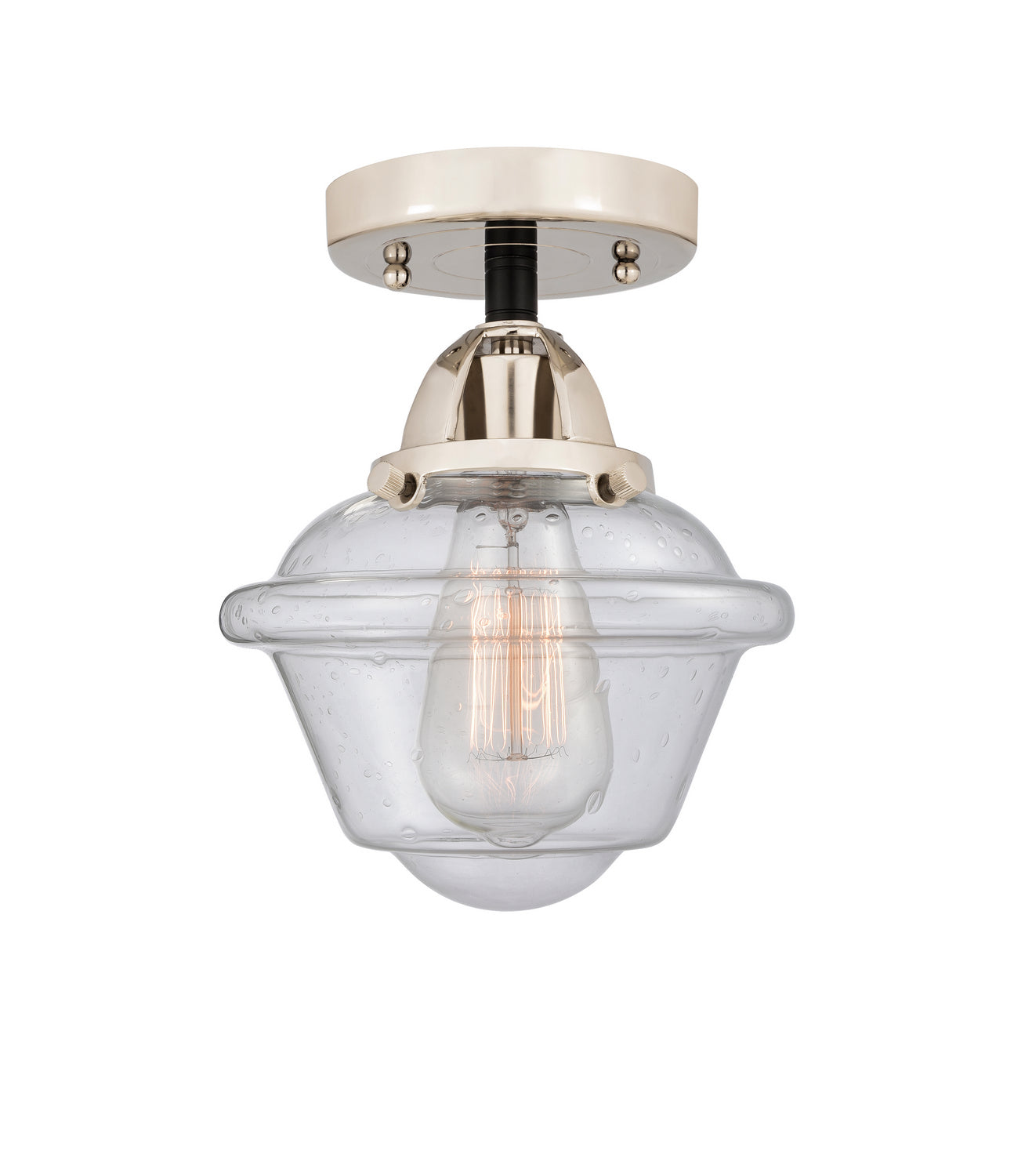 Innovations - 288-1C-BPN-G534 - One Light Semi-Flush Mount - Nouveau 2 - Black Polished Nickel