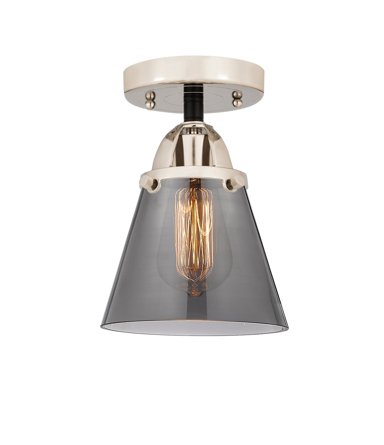 Innovations - 288-1C-BPN-G63 - One Light Semi-Flush Mount - Nouveau 2 - Black Polished Nickel