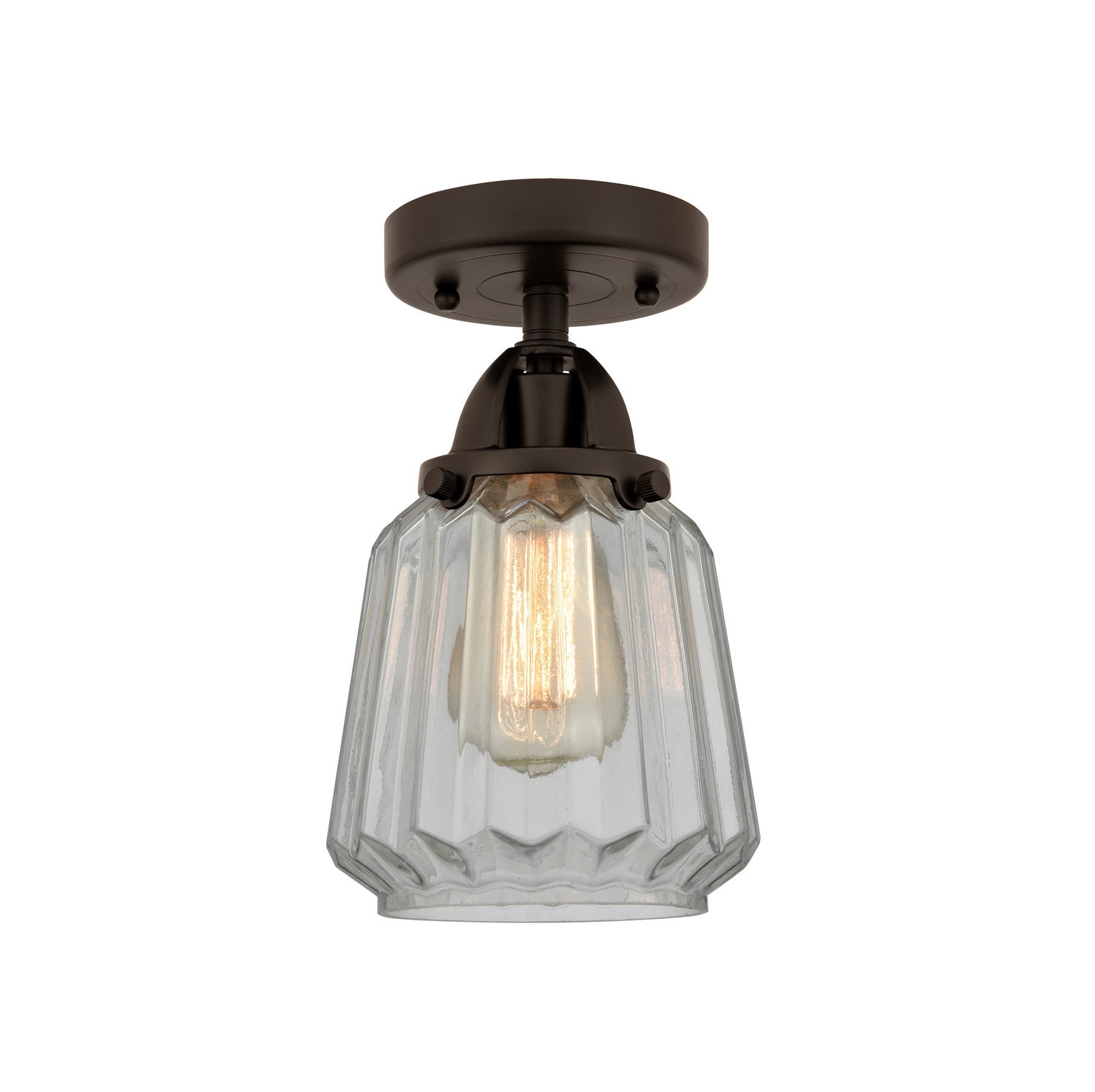 Innovations - 288-1C-OB-G142 - One Light Semi-Flush Mount - Nouveau 2 - Oil Rubbed Bronze