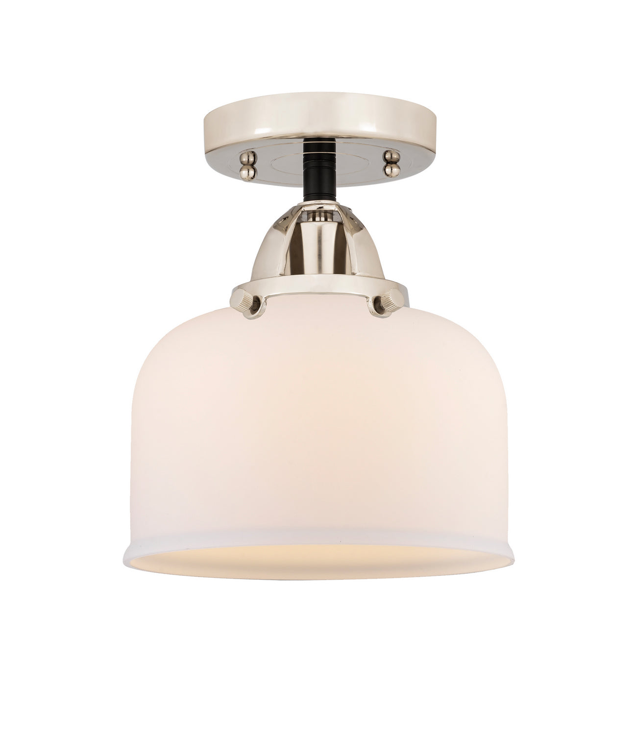 Innovations - 288-1C-BPN-G71 - One Light Semi-Flush Mount - Nouveau 2 - Black Polished Nickel