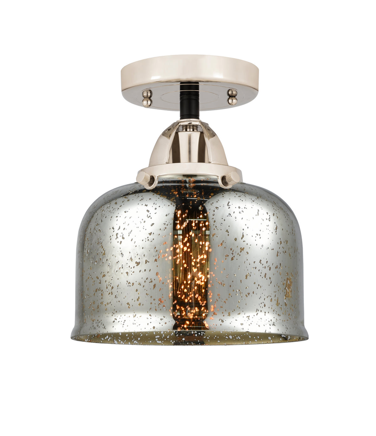 Innovations - 288-1C-BPN-G78 - One Light Semi-Flush Mount - Nouveau 2 - Black Polished Nickel