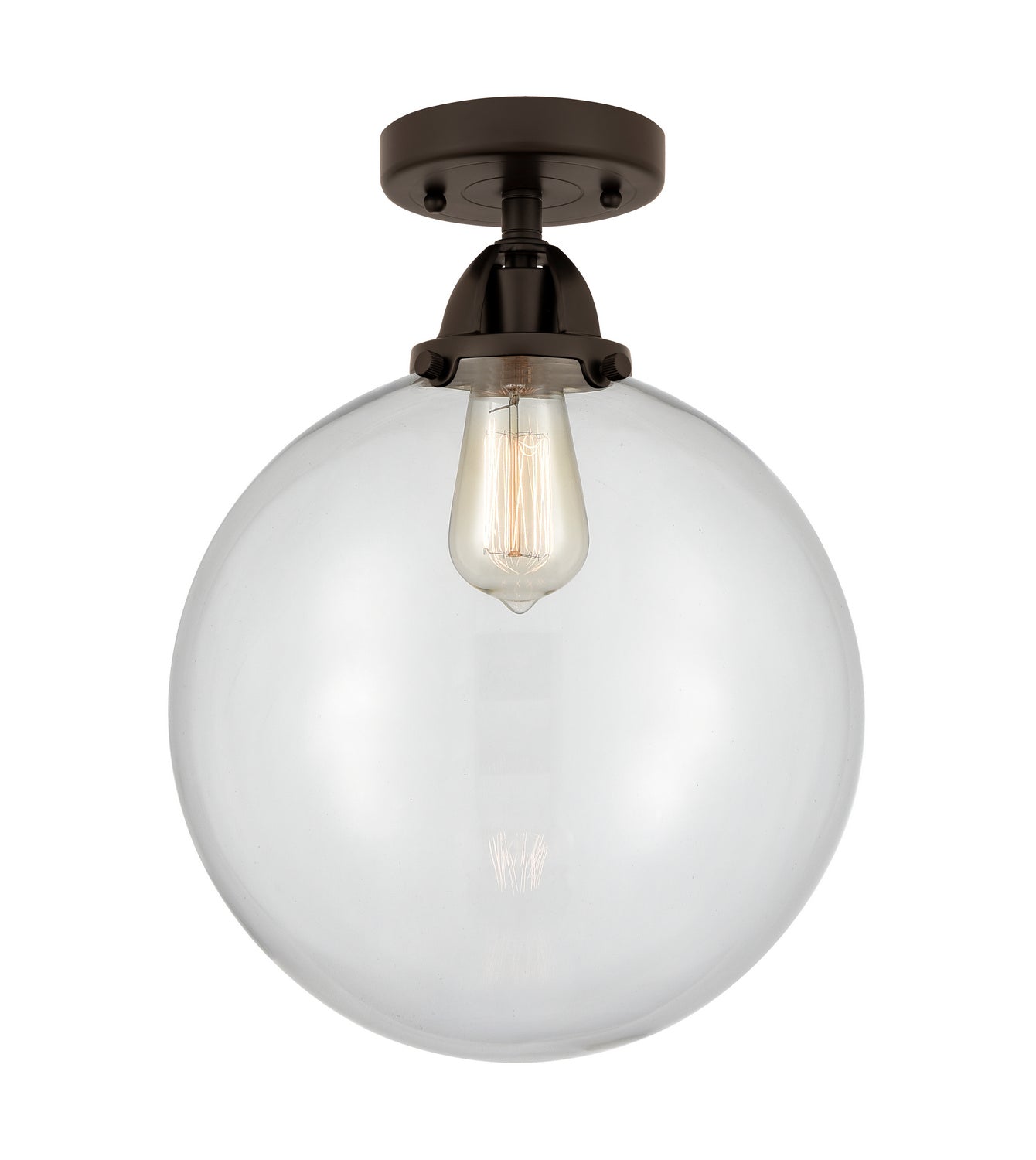 Innovations - 288-1C-OB-G202-12 - One Light Semi-Flush Mount - Nouveau 2 - Oil Rubbed Bronze