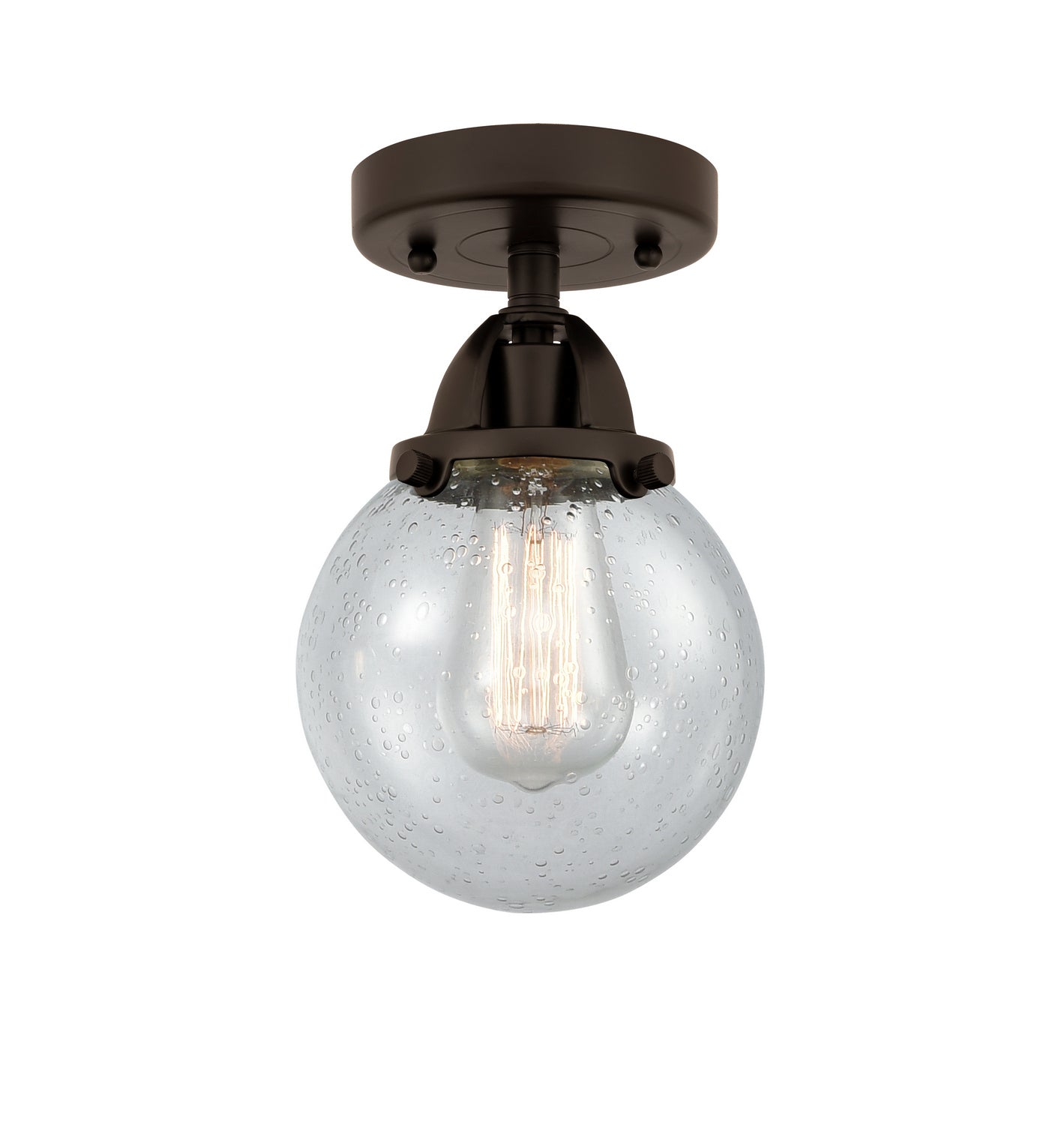 Innovations - 288-1C-OB-G204-6 - One Light Semi-Flush Mount - Nouveau 2 - Oil Rubbed Bronze