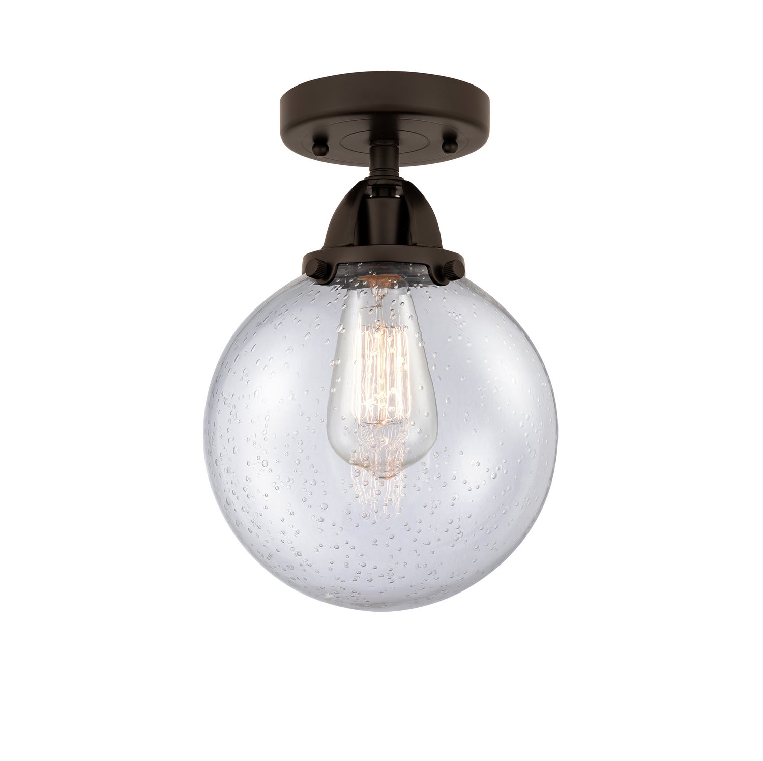 Innovations - 288-1C-OB-G204-8 - One Light Semi-Flush Mount - Nouveau 2 - Oil Rubbed Bronze