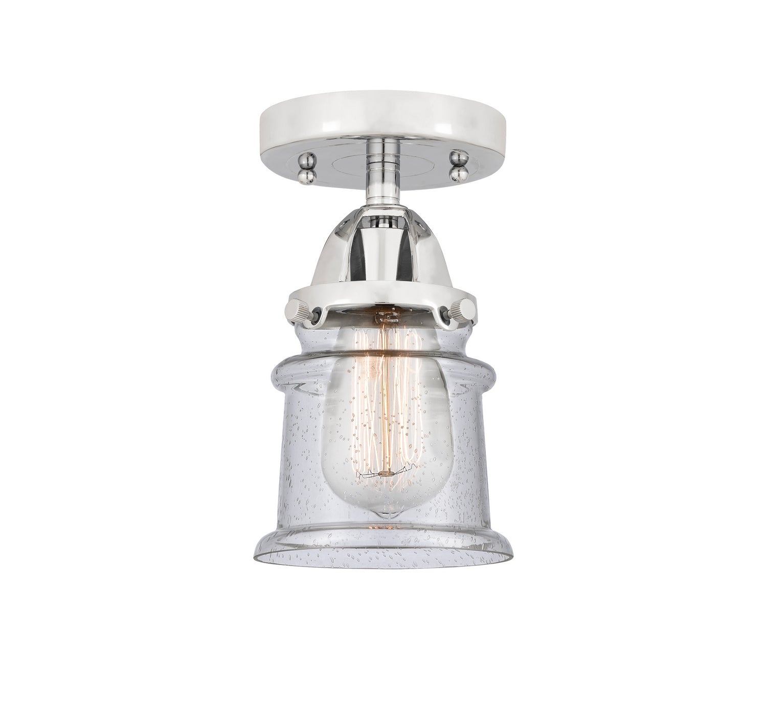 Innovations - 288-1C-PC-G184S - One Light Semi-Flush Mount - Nouveau 2 - Polished Chrome