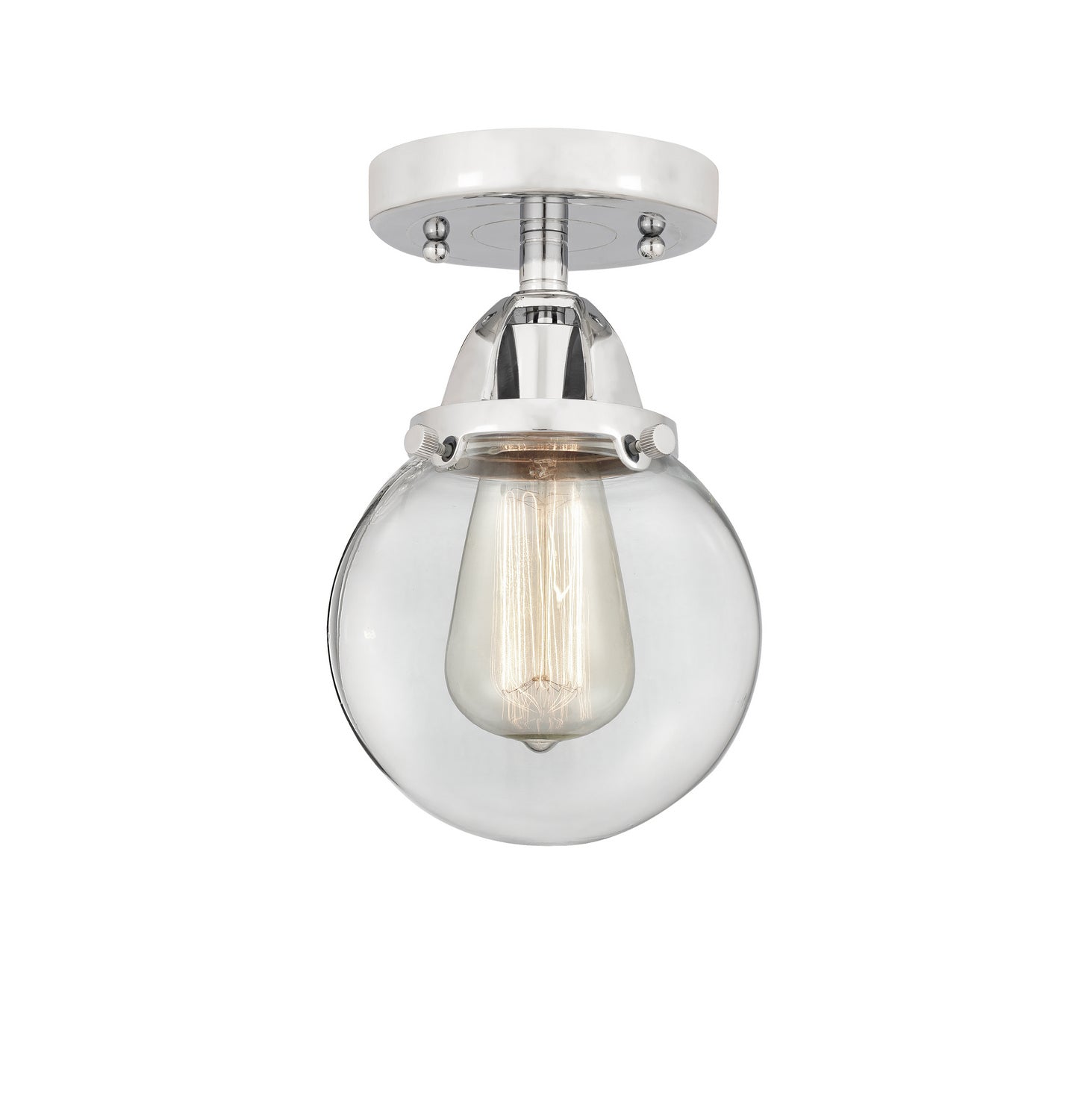 Innovations - 288-1C-PC-G202-6 - One Light Semi-Flush Mount - Nouveau 2 - Polished Chrome