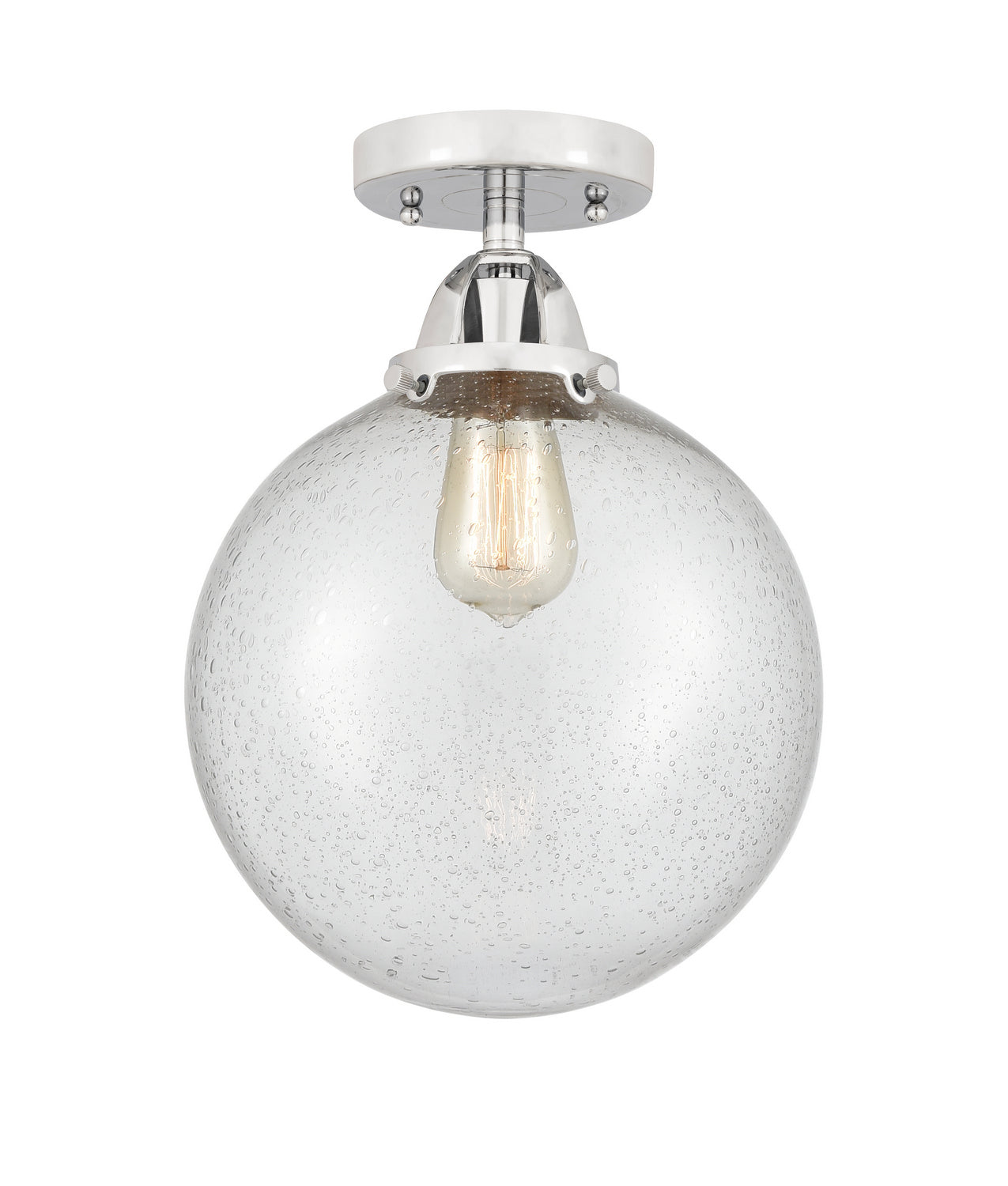 Innovations - 288-1C-PC-G204-10 - One Light Semi-Flush Mount - Nouveau 2 - Polished Chrome