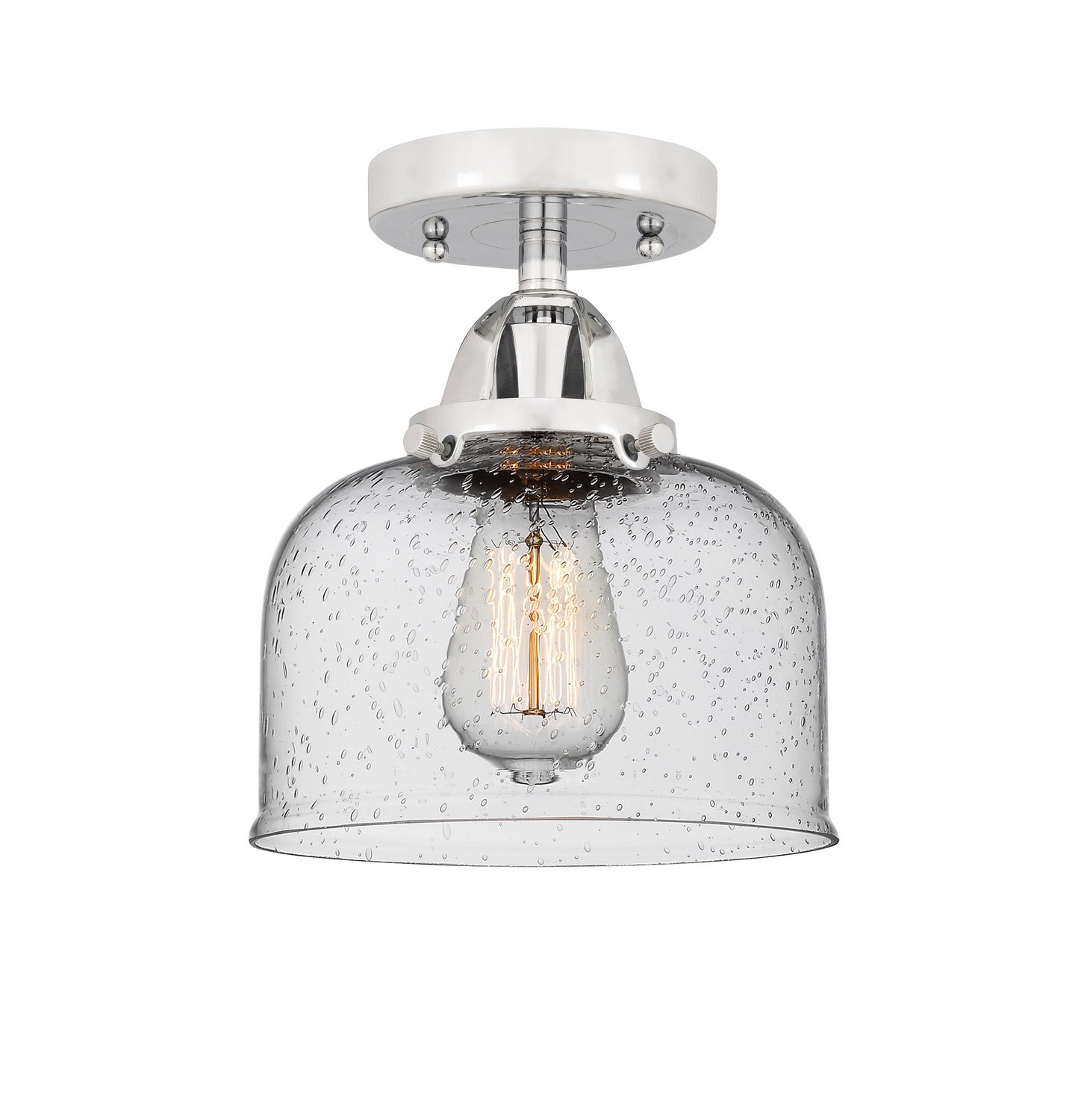 Innovations - 288-1C-PC-G74 - One Light Semi-Flush Mount - Nouveau 2 - Polished Chrome