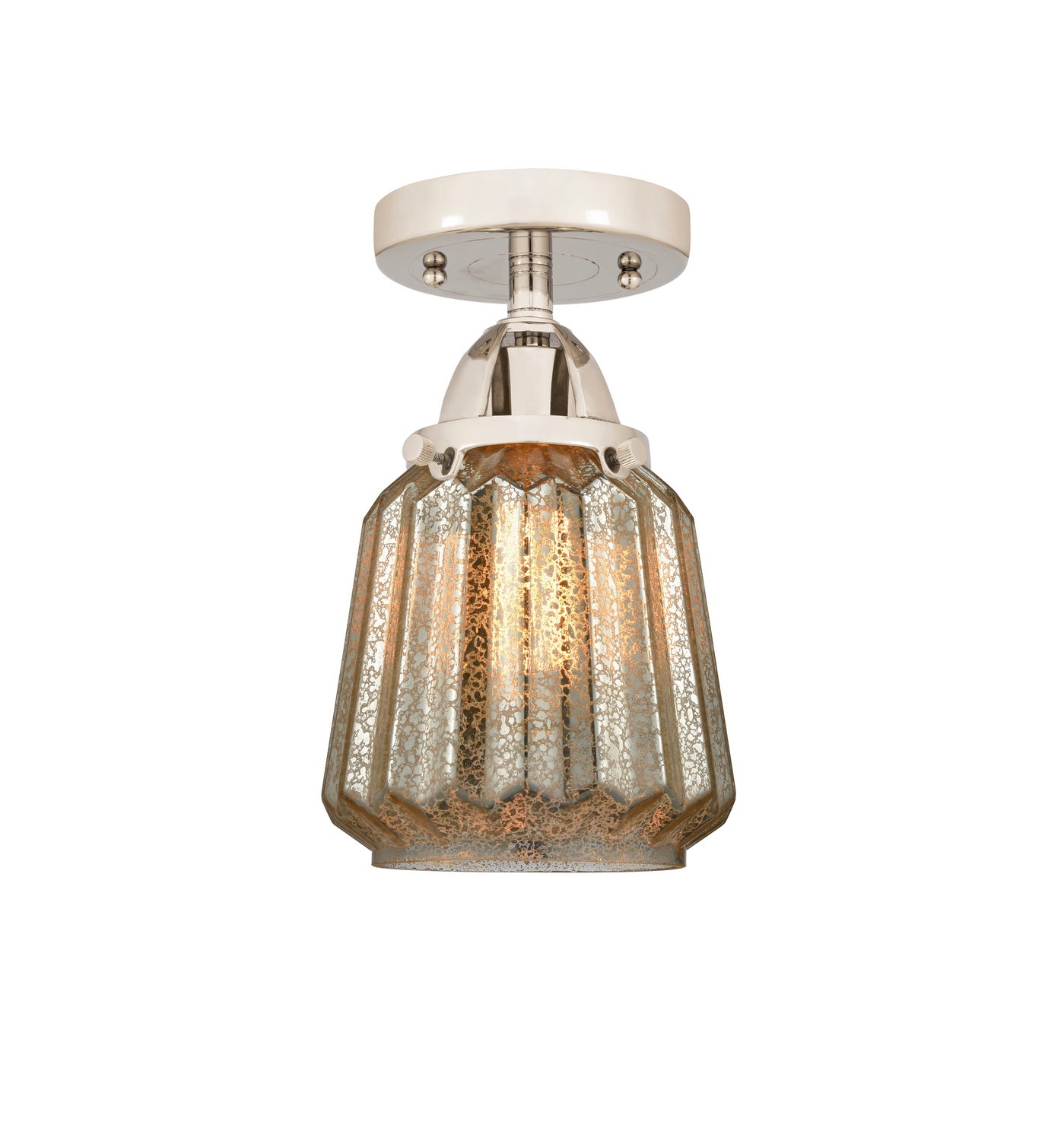 Innovations - 288-1C-PN-G146 - One Light Semi-Flush Mount - Nouveau 2 - Polished Nickel