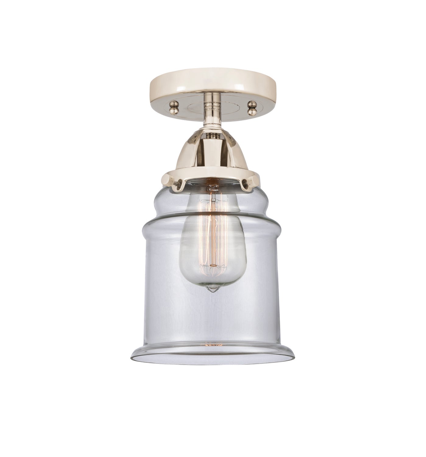 Innovations - 288-1C-PN-G182 - One Light Semi-Flush Mount - Nouveau 2 - Polished Nickel