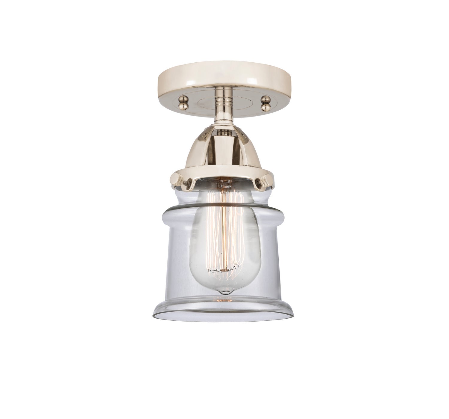 Innovations - 288-1C-PN-G182S - One Light Semi-Flush Mount - Nouveau 2 - Polished Nickel