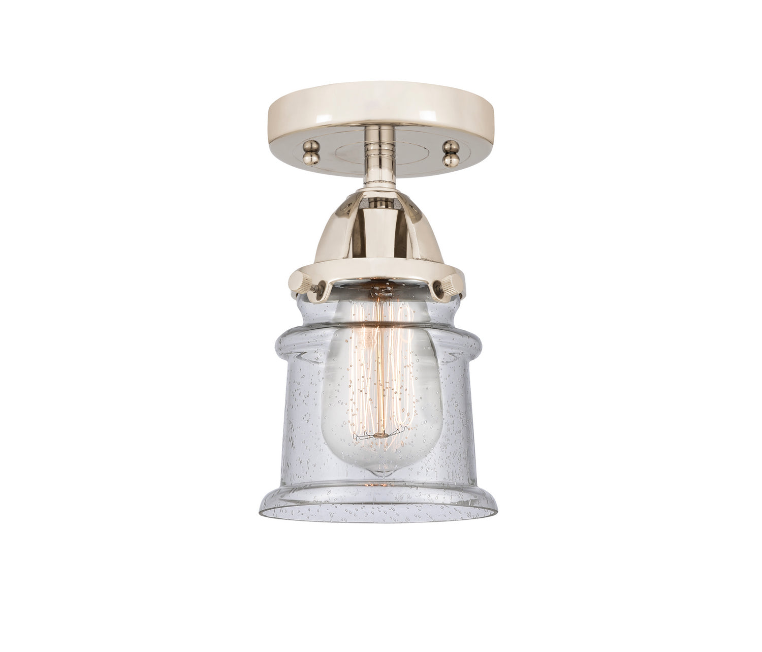 Innovations - 288-1C-PN-G184S - One Light Semi-Flush Mount - Nouveau 2 - Polished Nickel