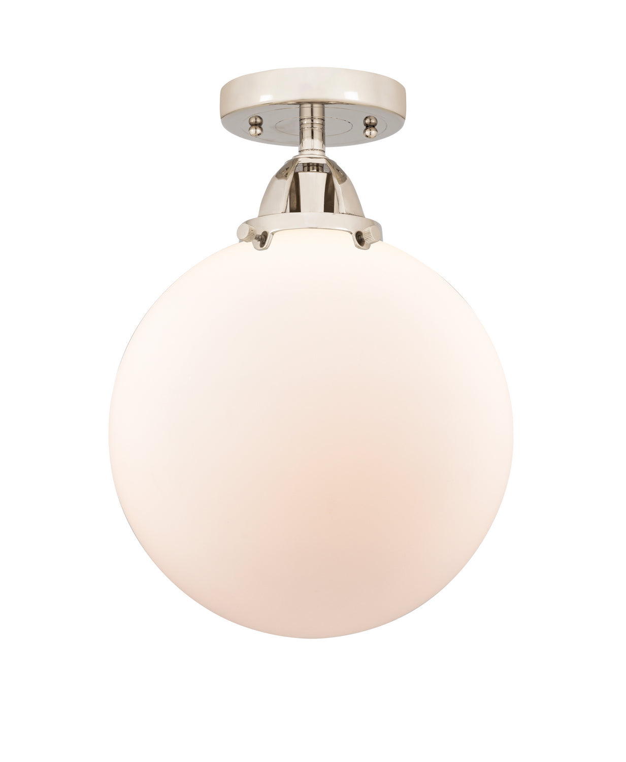 Innovations - 288-1C-PN-G201-10 - One Light Semi-Flush Mount - Nouveau 2 - Polished Nickel
