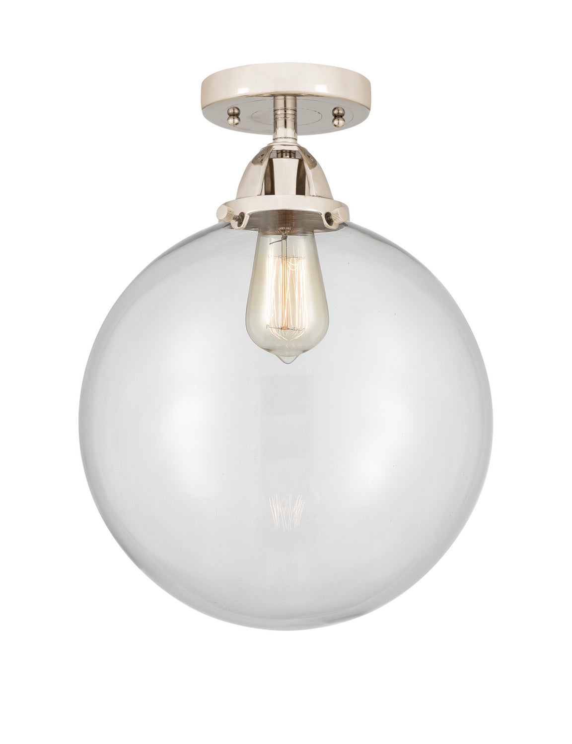 Innovations - 288-1C-PN-G202-10 - One Light Semi-Flush Mount - Nouveau 2 - Polished Nickel