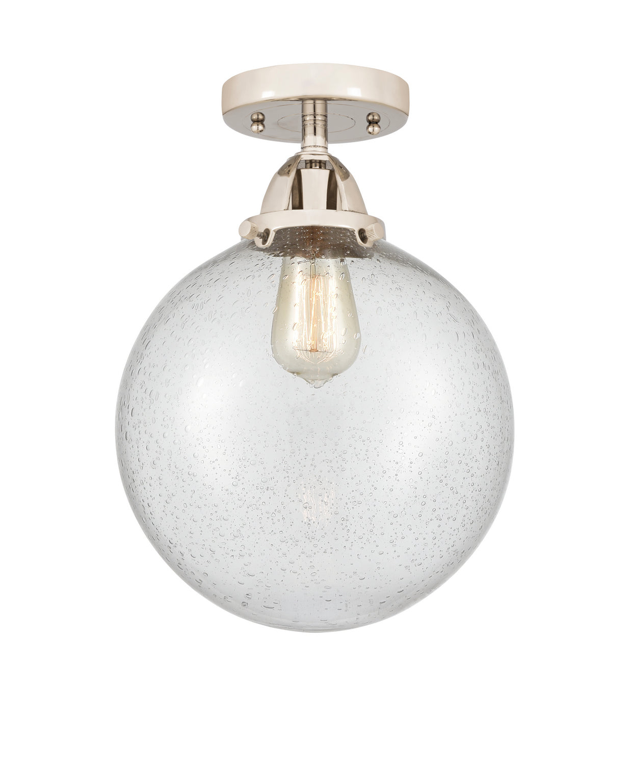 Innovations - 288-1C-PN-G204-10 - One Light Semi-Flush Mount - Nouveau 2 - Polished Nickel
