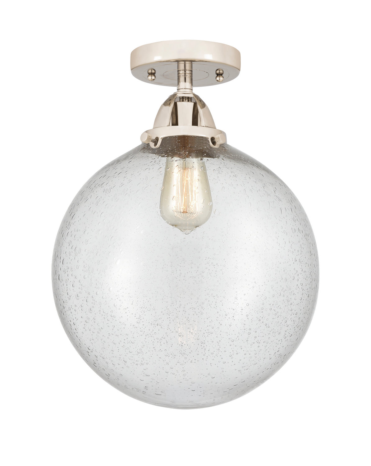 Innovations - 288-1C-PN-G204-12 - One Light Semi-Flush Mount - Nouveau 2 - Polished Nickel