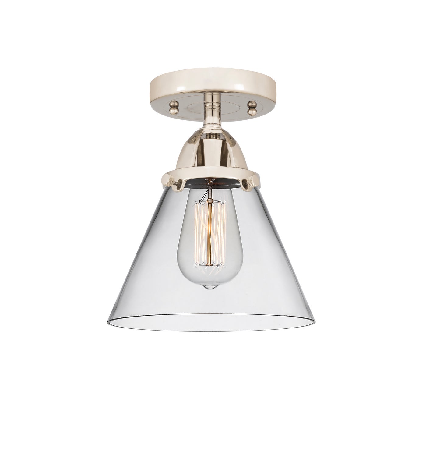 Innovations - 288-1C-PN-G42 - One Light Semi-Flush Mount - Nouveau 2 - Polished Nickel