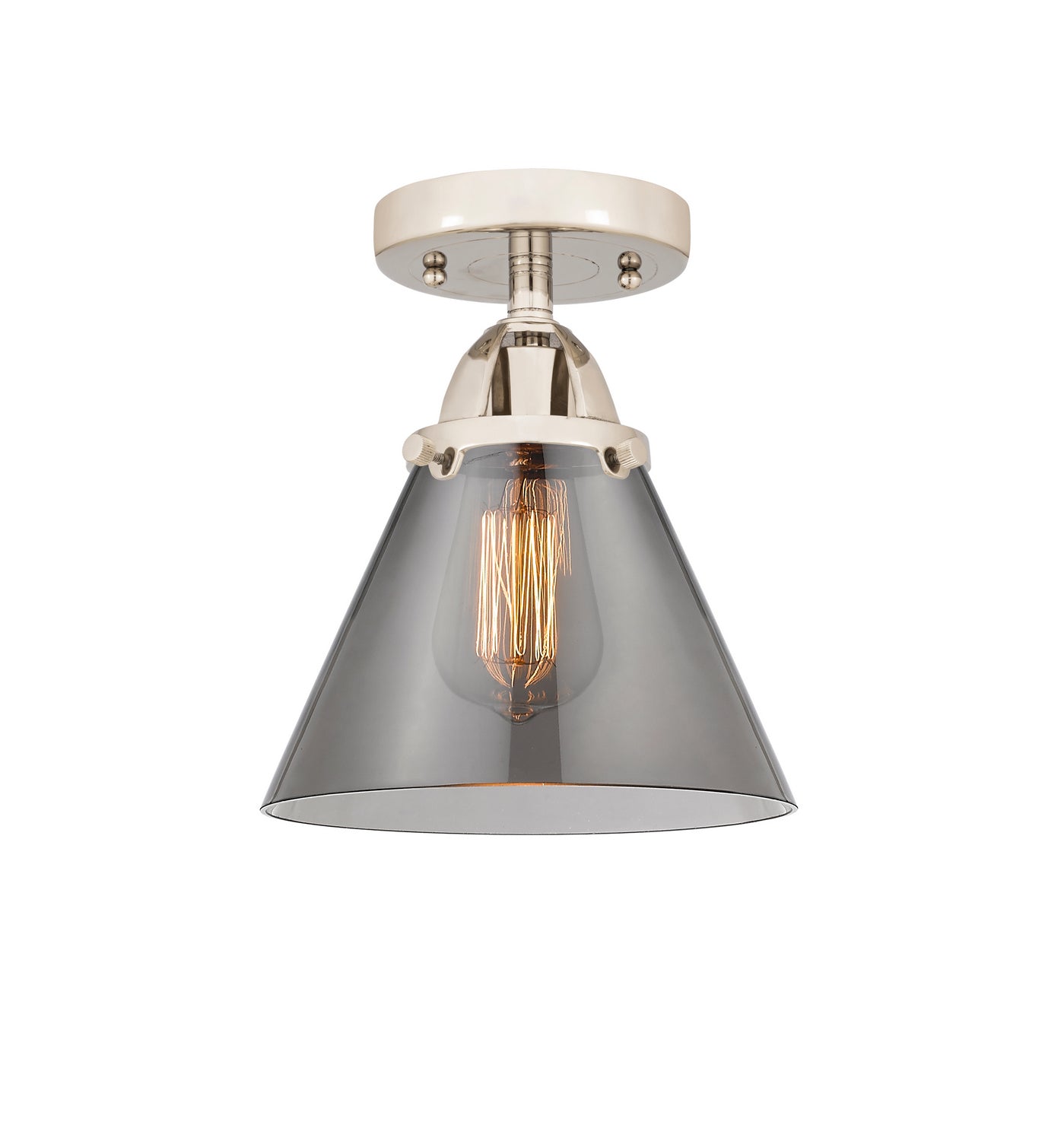 Innovations - 288-1C-PN-G43 - One Light Semi-Flush Mount - Nouveau 2 - Polished Nickel