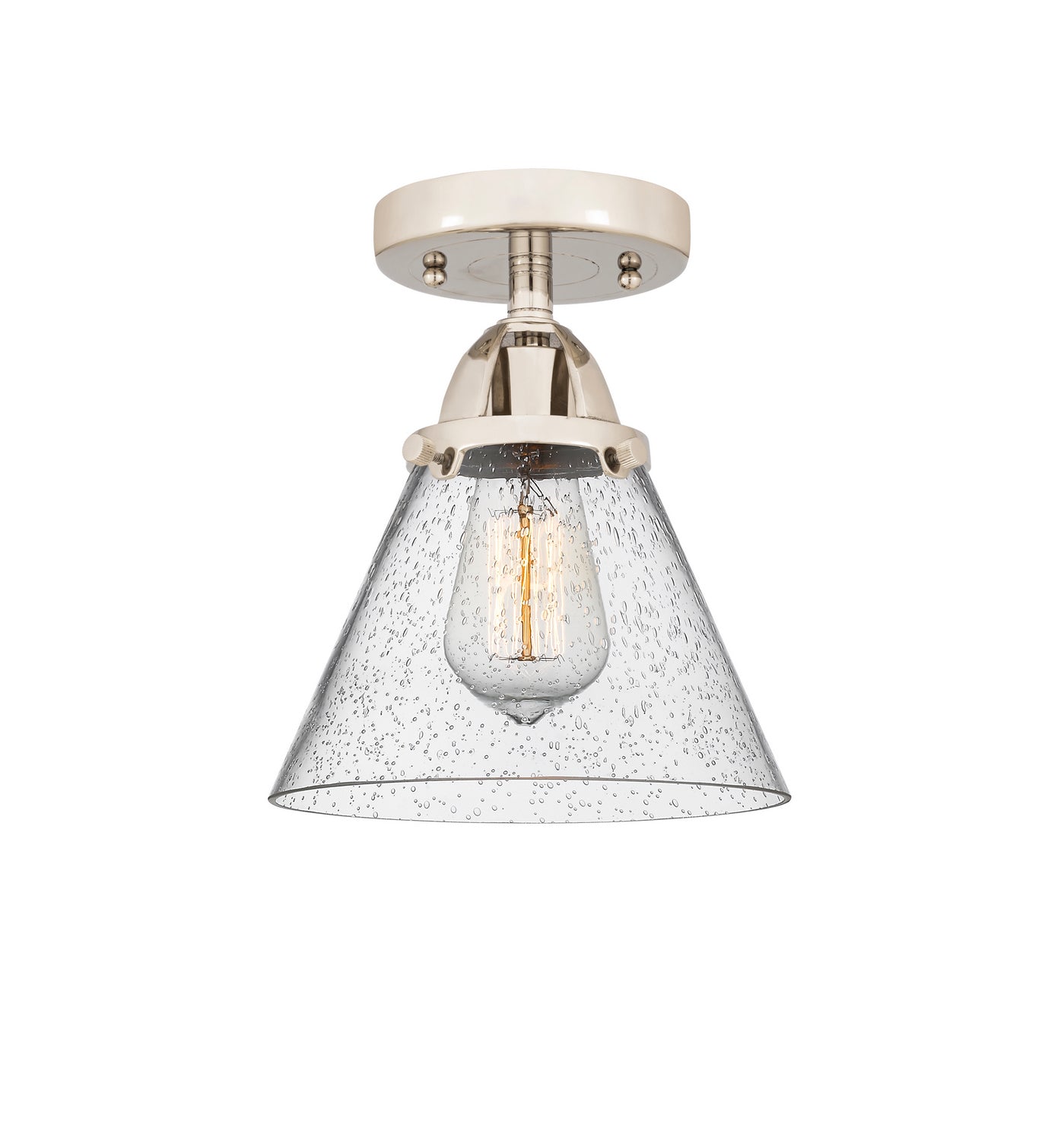 Innovations - 288-1C-PN-G44 - One Light Semi-Flush Mount - Nouveau 2 - Polished Nickel