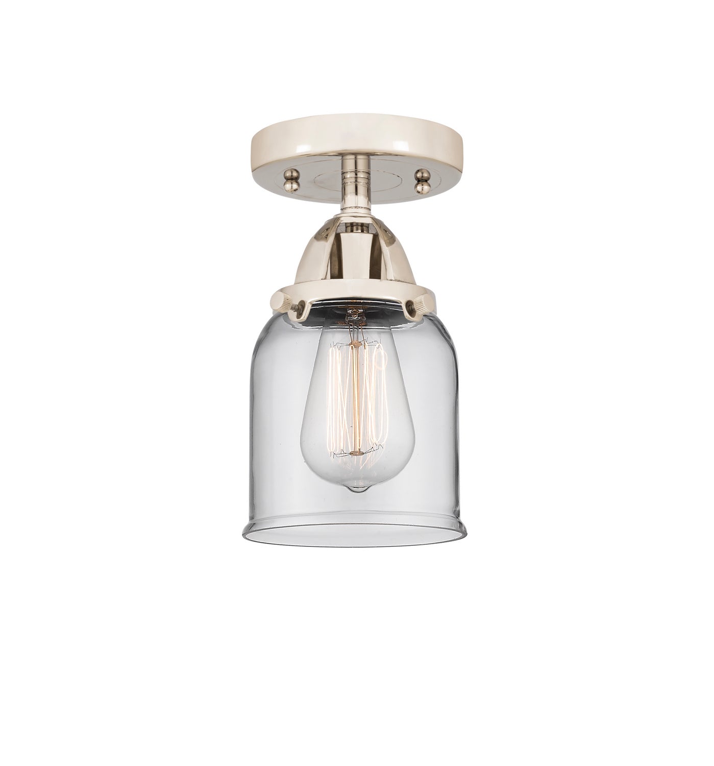 Innovations - 288-1C-PN-G52 - One Light Semi-Flush Mount - Nouveau 2 - Polished Nickel