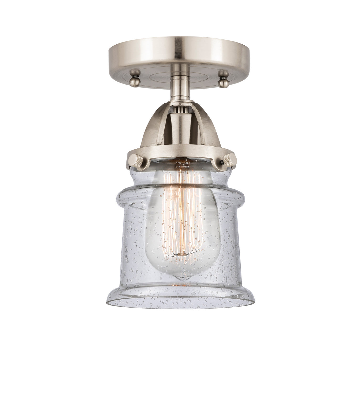 Innovations - 288-1C-SN-G184S - One Light Semi-Flush Mount - Nouveau 2 - Brushed Satin Nickel