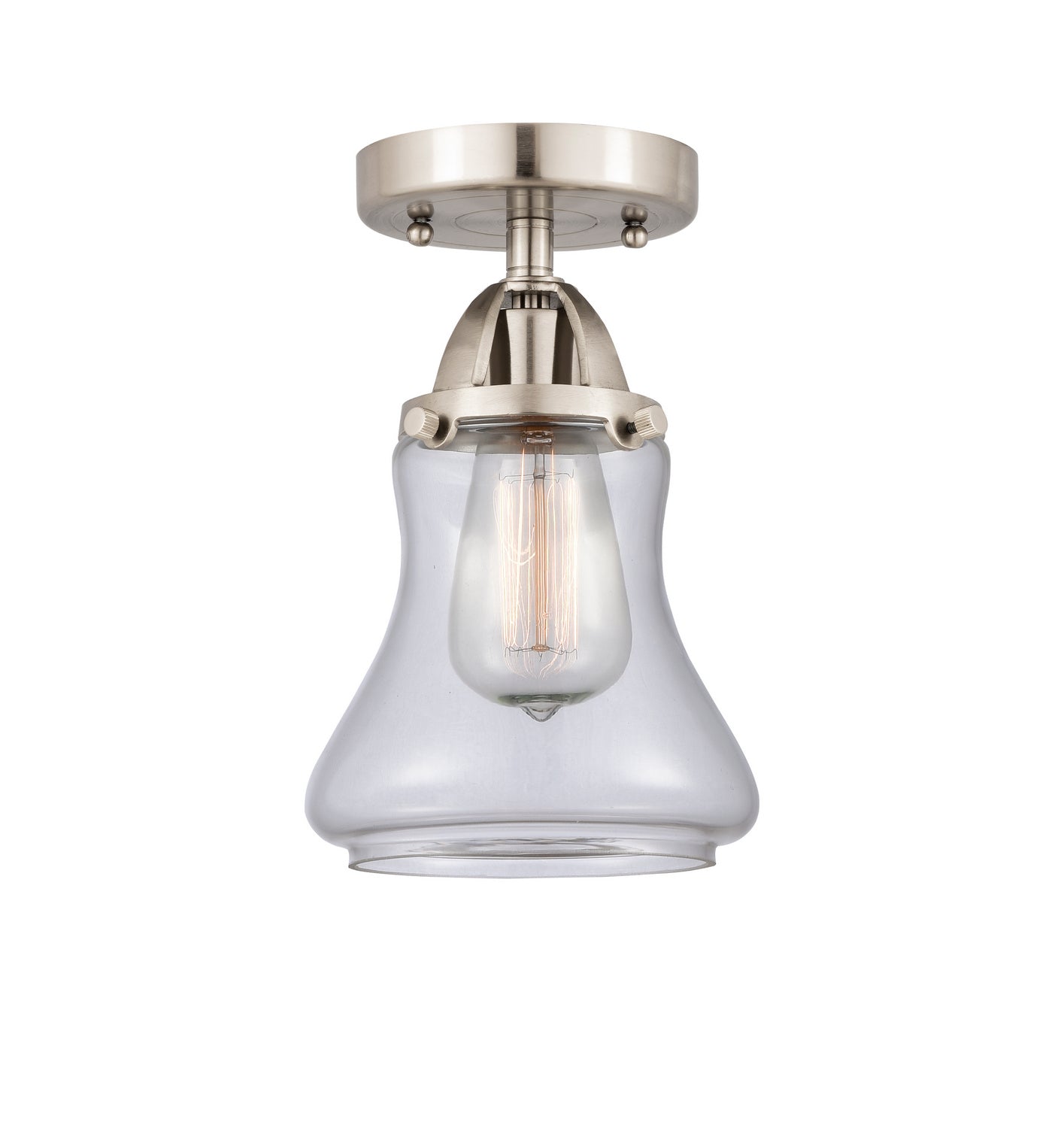 Innovations - 288-1C-SN-G192 - One Light Semi-Flush Mount - Nouveau 2 - Brushed Satin Nickel