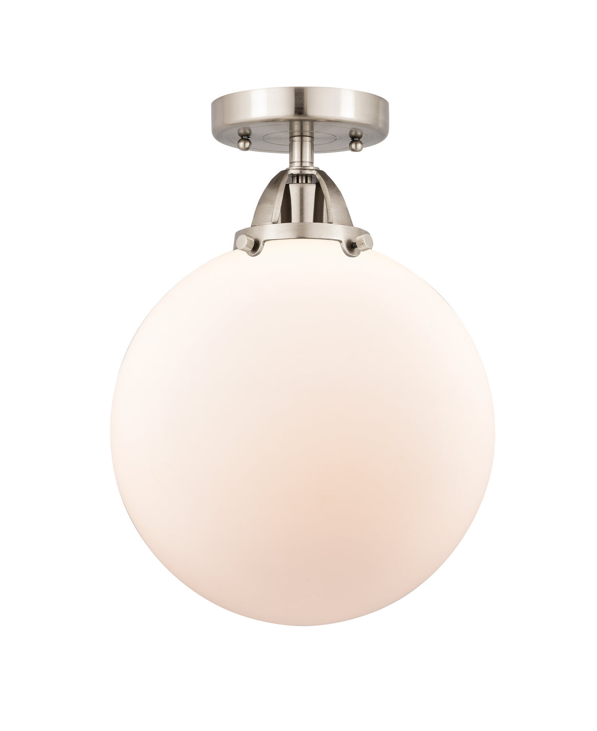 Innovations - 288-1C-SN-G201-10 - One Light Semi-Flush Mount - Nouveau 2 - Brushed Satin Nickel