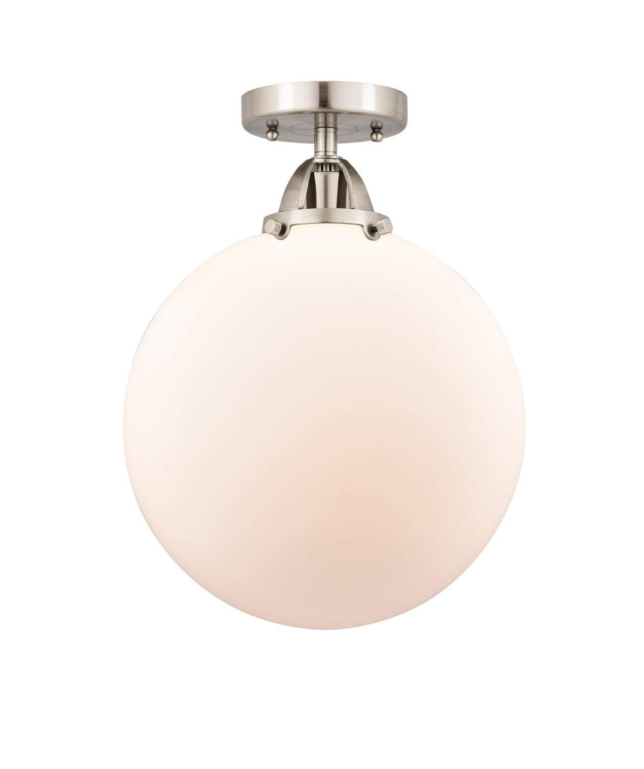 Innovations - 288-1C-SN-G201-12 - One Light Semi-Flush Mount - Nouveau 2 - Brushed Satin Nickel