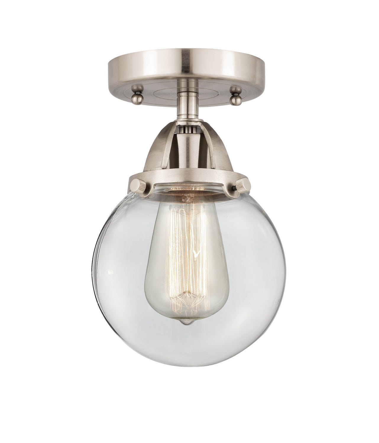 Innovations - 288-1C-SN-G202-6 - One Light Semi-Flush Mount - Nouveau 2 - Brushed Satin Nickel