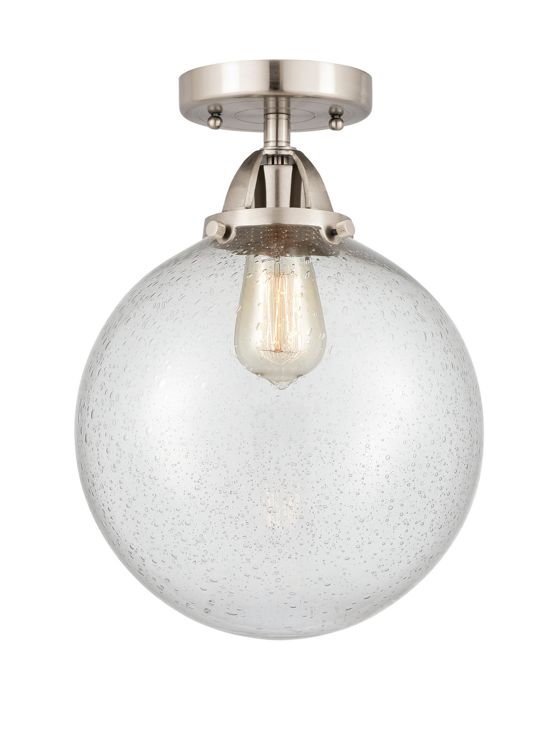 Innovations - 288-1C-SN-G204-10 - One Light Semi-Flush Mount - Nouveau 2 - Brushed Satin Nickel