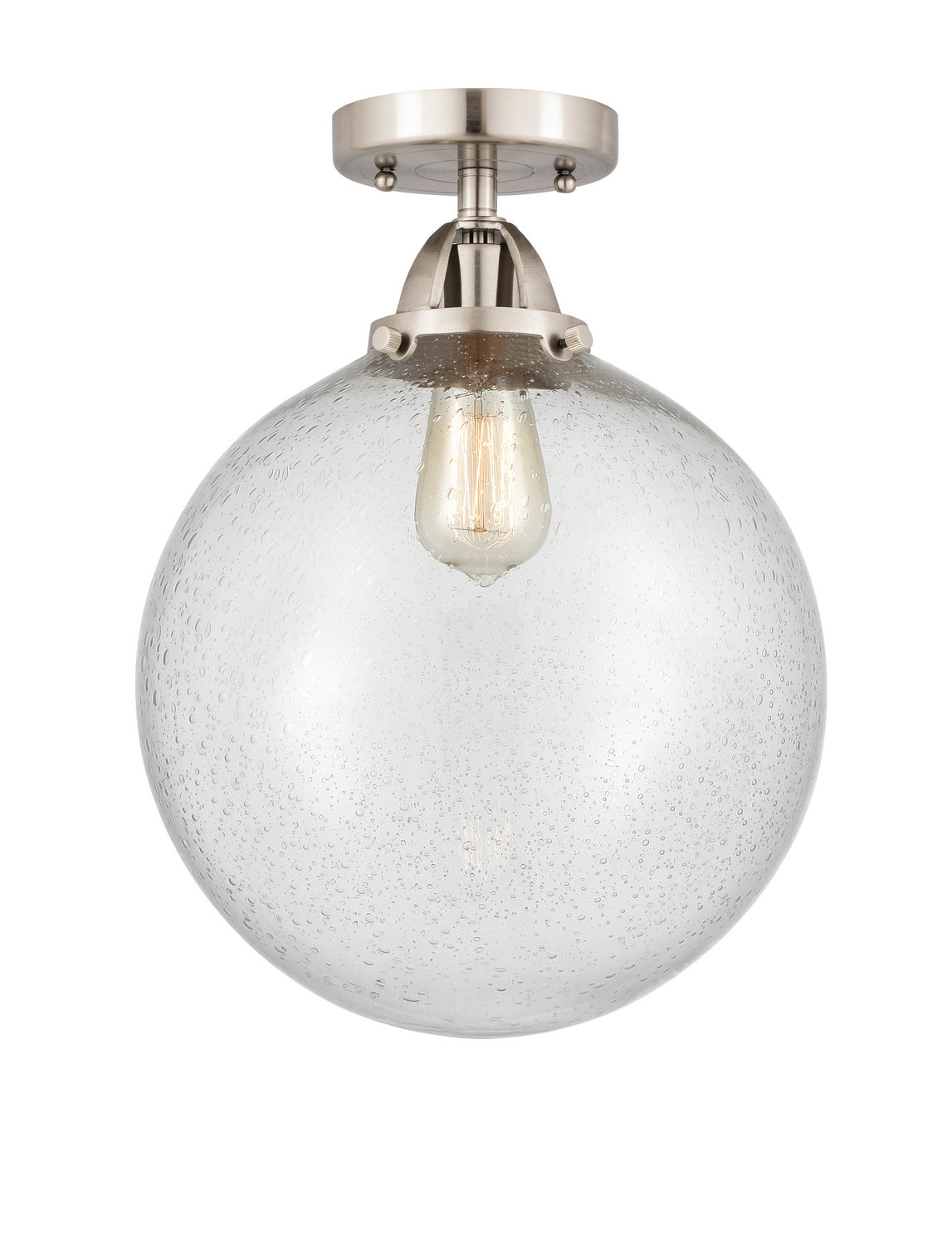 Innovations - 288-1C-SN-G204-12 - One Light Semi-Flush Mount - Nouveau 2 - Brushed Satin Nickel