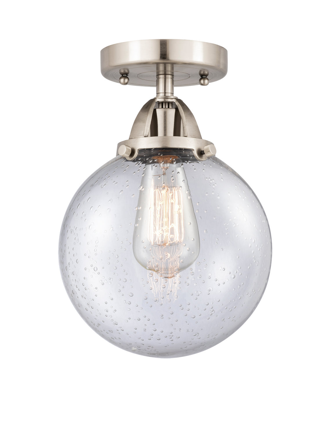 Innovations - 288-1C-SN-G204-8 - One Light Semi-Flush Mount - Nouveau 2 - Brushed Satin Nickel